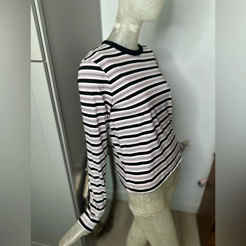 La Ligne New York Women's Striped Long Sleeve Crew Neck Top. Size XSmall - Picture 5 of 11